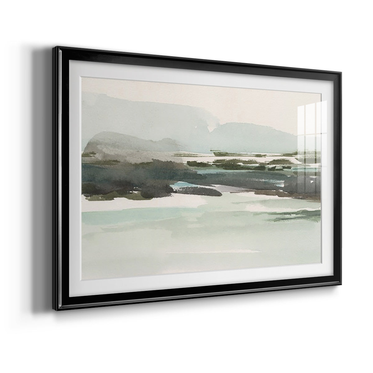 Turquoise Marsh I Premium Framed Print - Ready to Hang