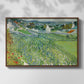 Vineyards at Auvers, 1890 - Floater Framed Canvas Print