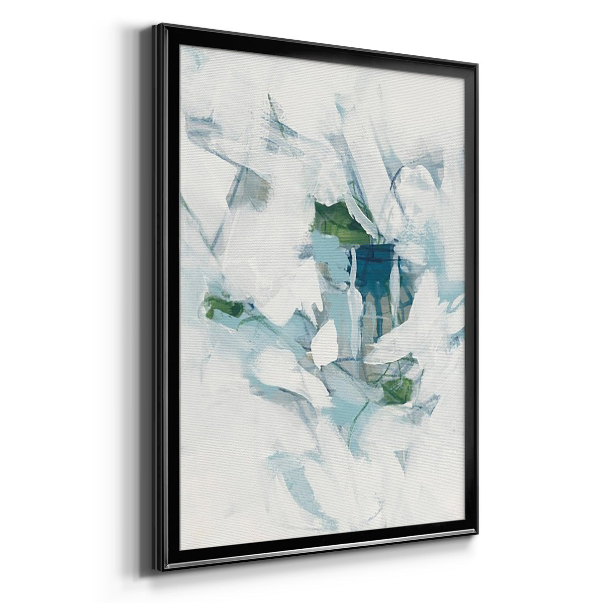 Ice Cavern III - Modern Framed Canvas Print