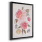 Loose Peonies II - Modern Framed Canvas Print