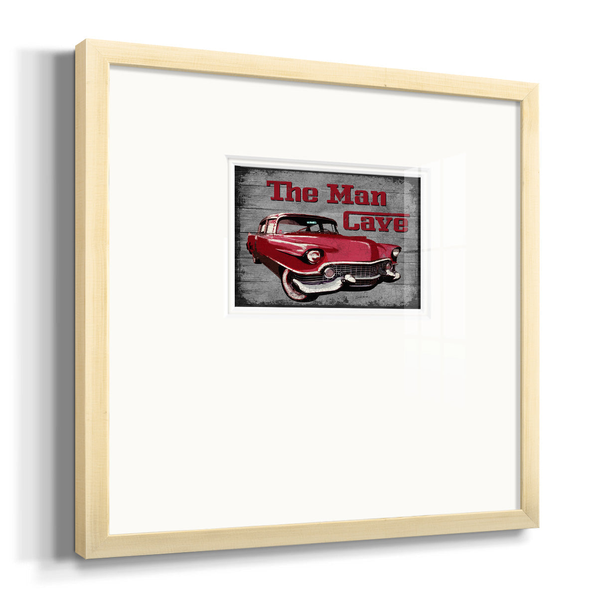 The Man Cave Premium Framed Print Double Matboard