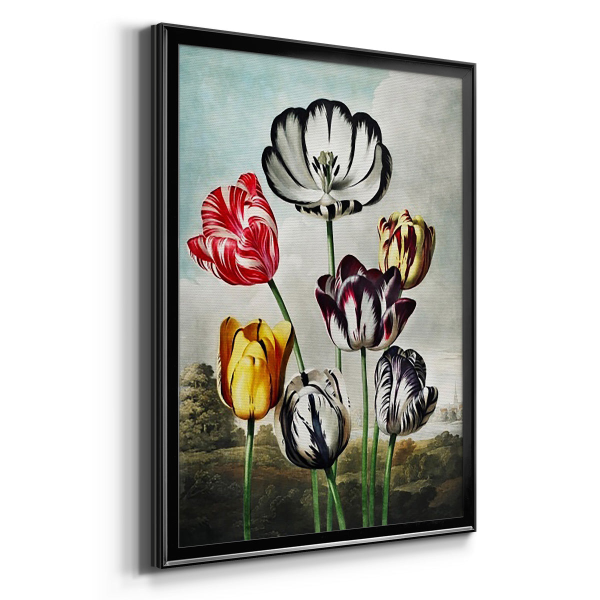 Temple of Flora VI - Modern Framed Canvas Print