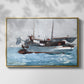 Taking on Wet Provisions, 1903 - Floater Framed Canvas Print