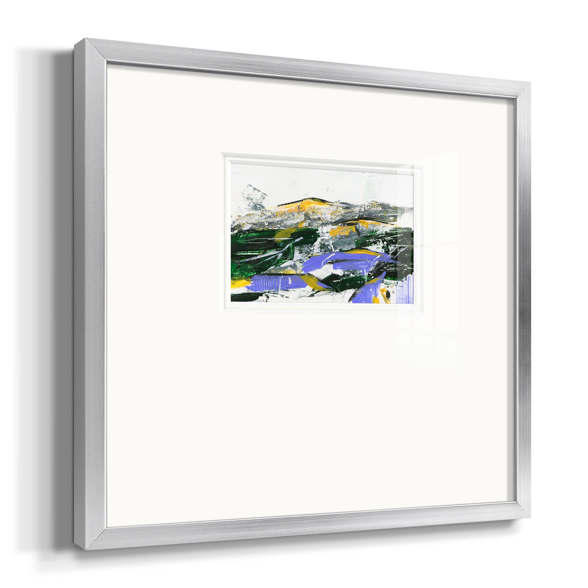 Silent Mountain II Premium Framed Print Double Matboard