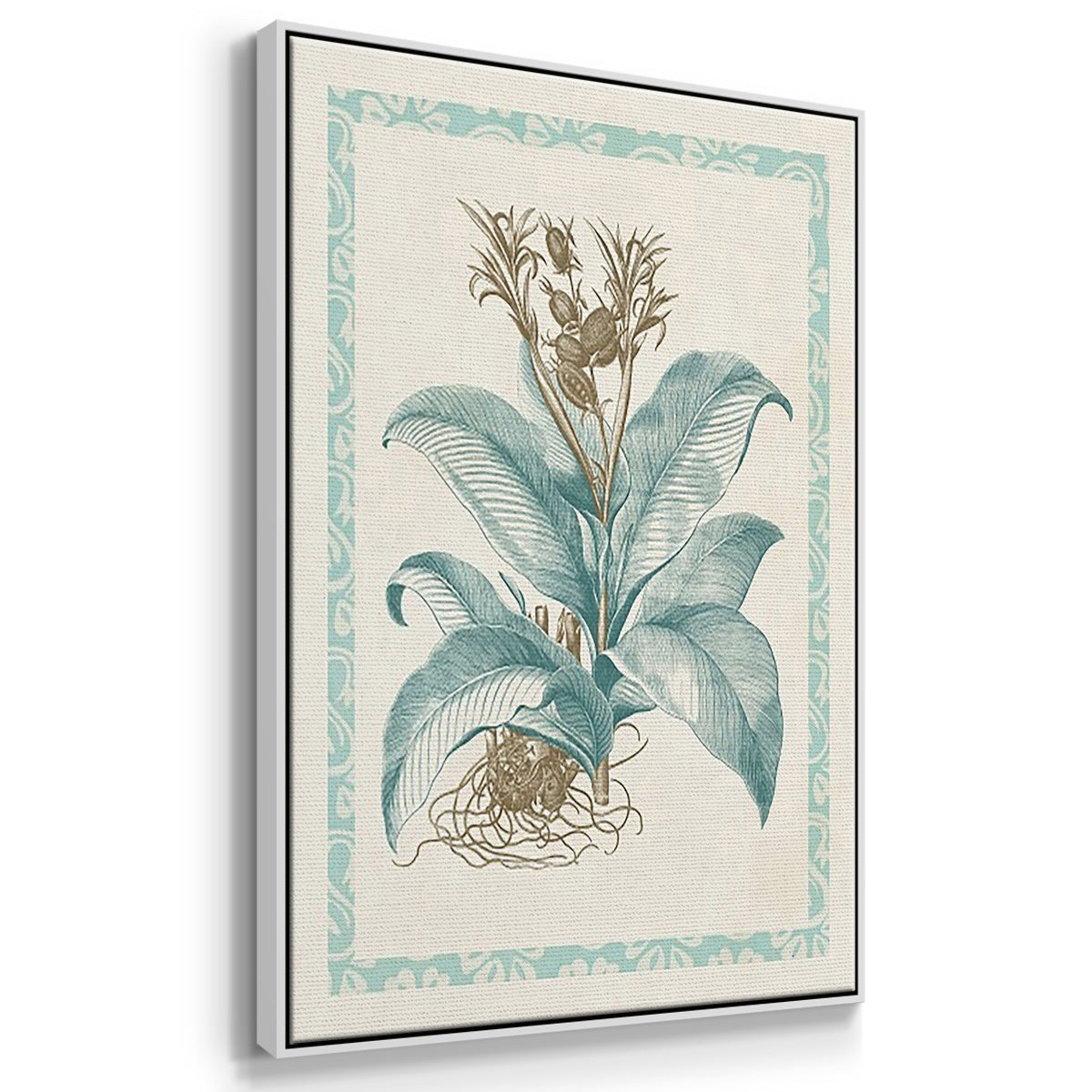 Willow Blue Besler I - Floater Framed Canvas Set