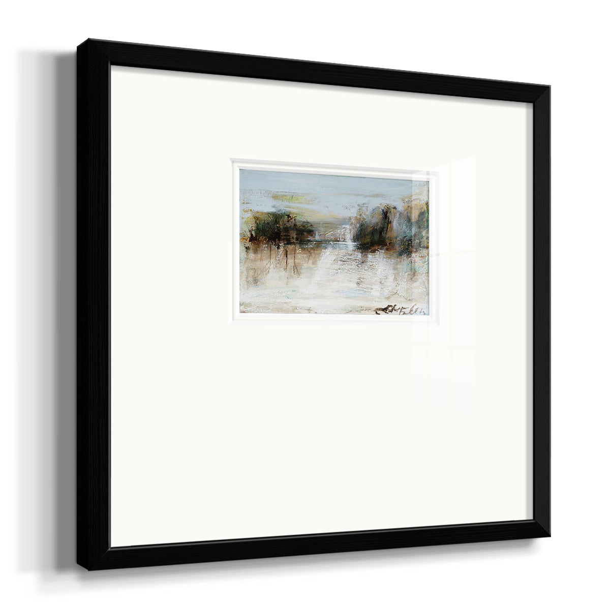 Wintery Horizon I Premium Framed Print Double Matboard