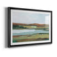 Autumn River Crossing II - Modern Framed Art Print