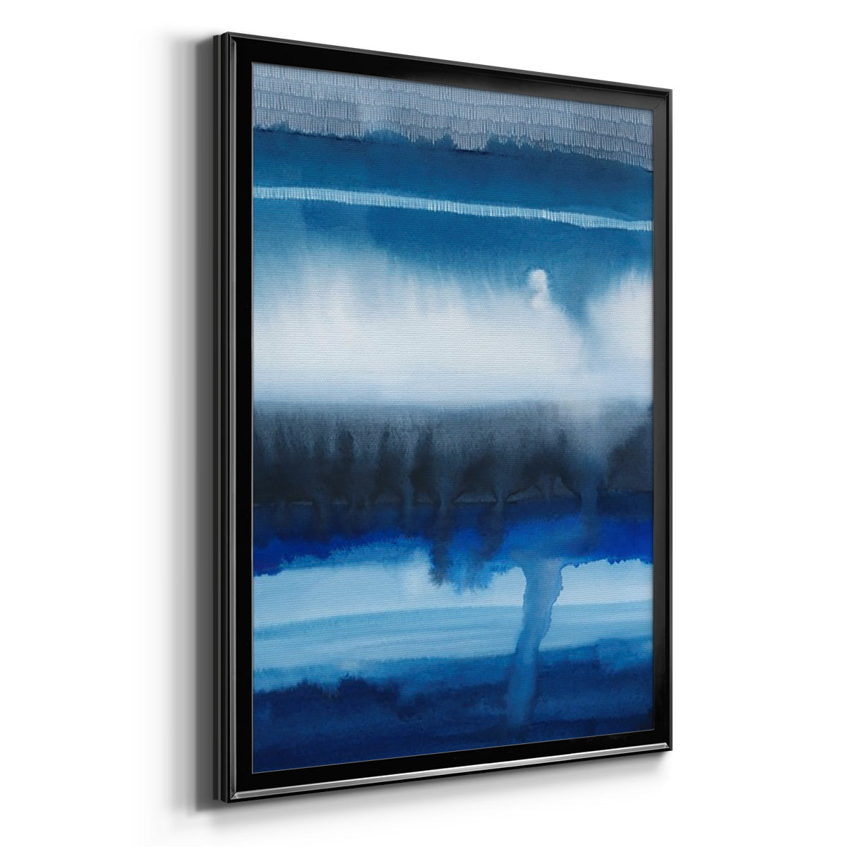 Deep Blue Shore I - Modern Framed Canvas Print