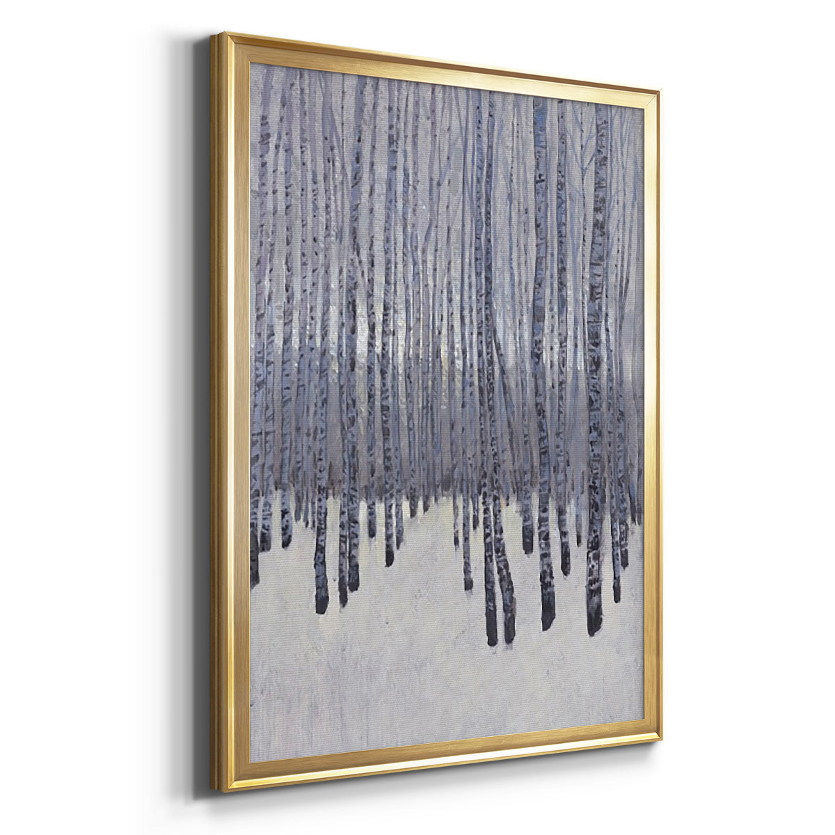 Bare Trees in Winter I - Modern Framed Canvas Print