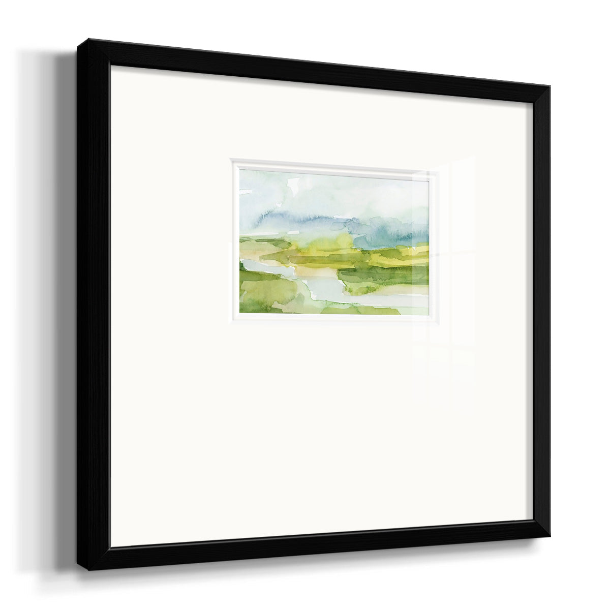 Watery Lowlands I Premium Framed Print Double Matboard