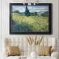 Green Wheat Field with Cypress - Ornate Framed Canvas Print