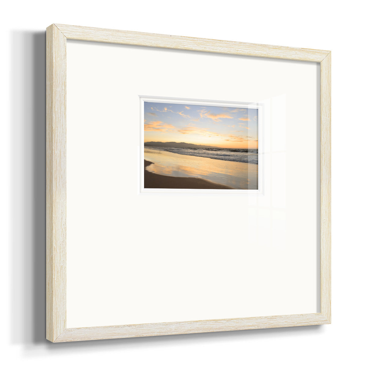 Peaceful Shore Premium Framed Print Double Matboard