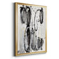 Grey Scribbles II - Modern Framed Canvas Print