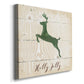 Holly Jolly Reindeer-Premium Gallery Wrapped Canvas - Ready to Hang