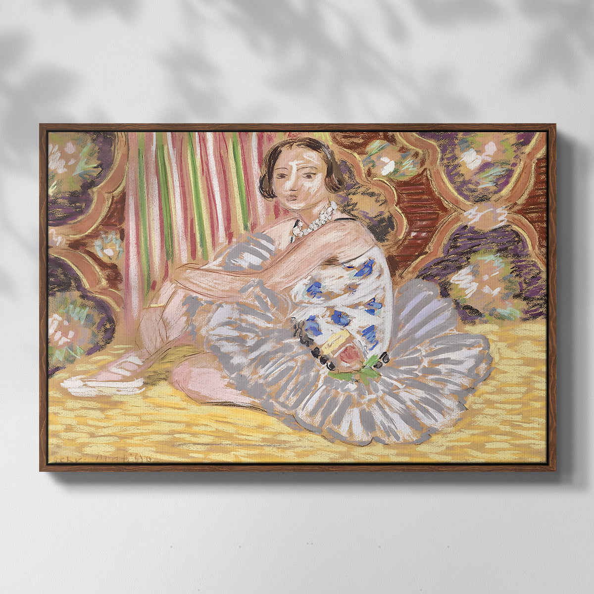 The Dancer (La danseuse), c. 1927 - Floater Framed Canvas Print