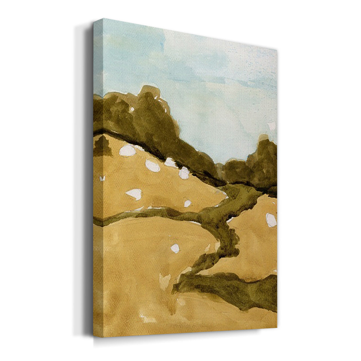 Scattered Sheep II Premium Gallery Wrapped Canvas - Ready to Hang