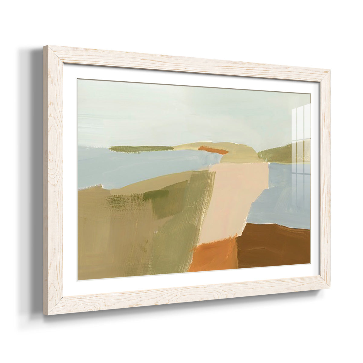 Stacked Landscape II - Barnwood Framed Art Print