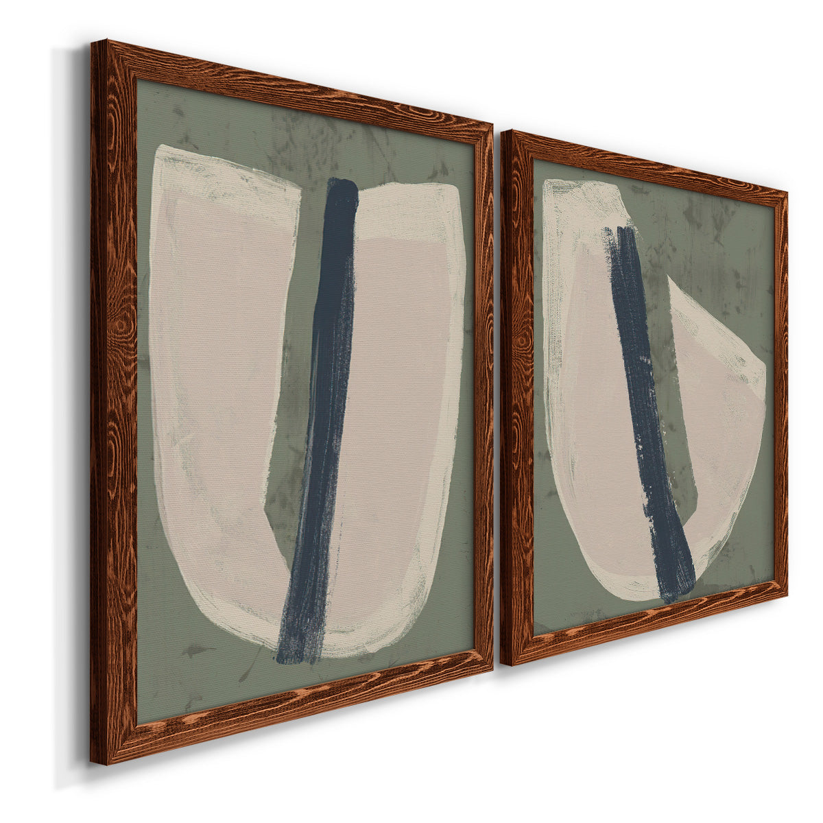 Paper Slice III - Premium Framed Canvas 2 Piece Set - Ready to Hang