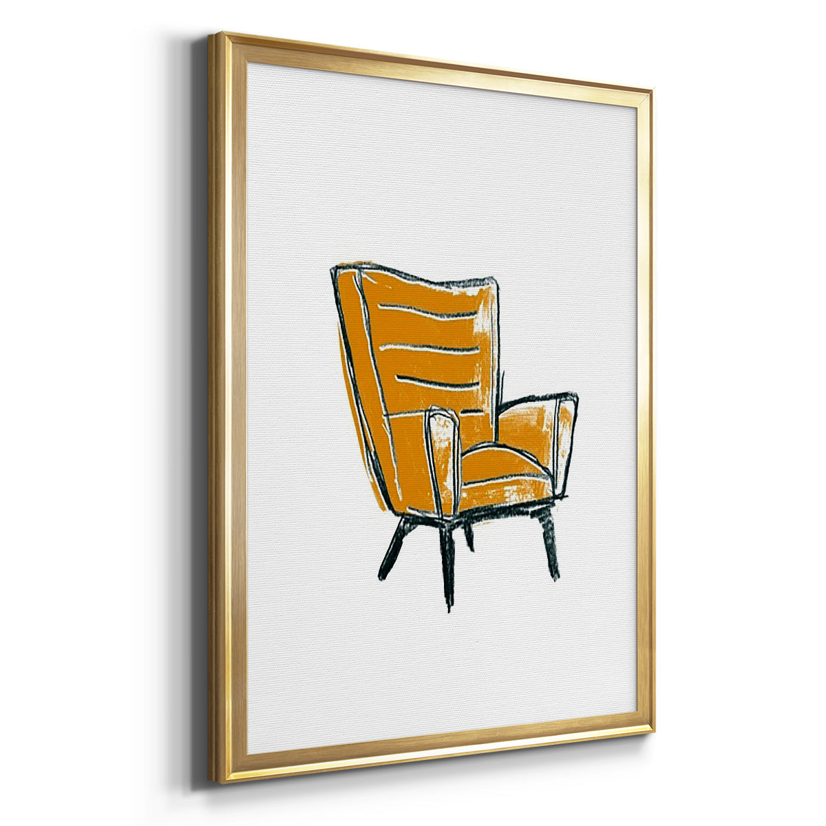 Take a Seat III - Modern Framed Canvas Print