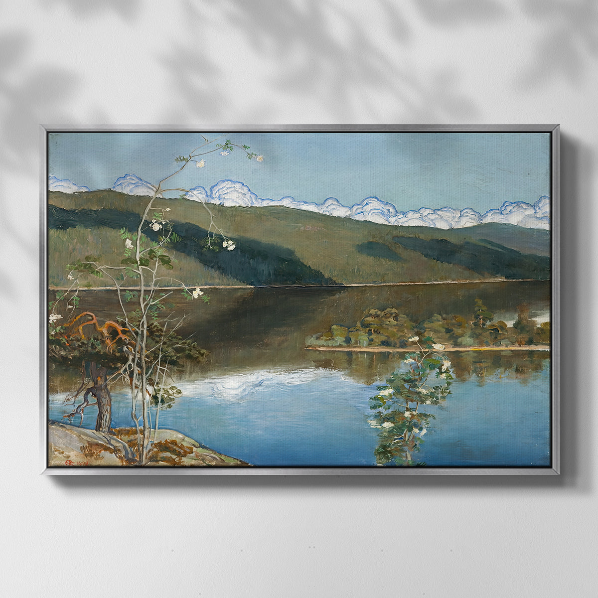 Thunderclouds on the Horizon, 1897 - Floater Framed Canvas Print