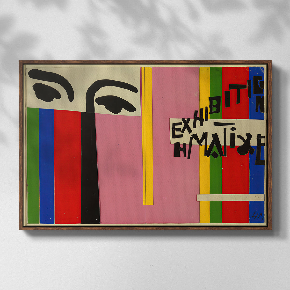 Design for Cover of Exhibition Catalogue, 1951 - Floater Framed Canvas Print