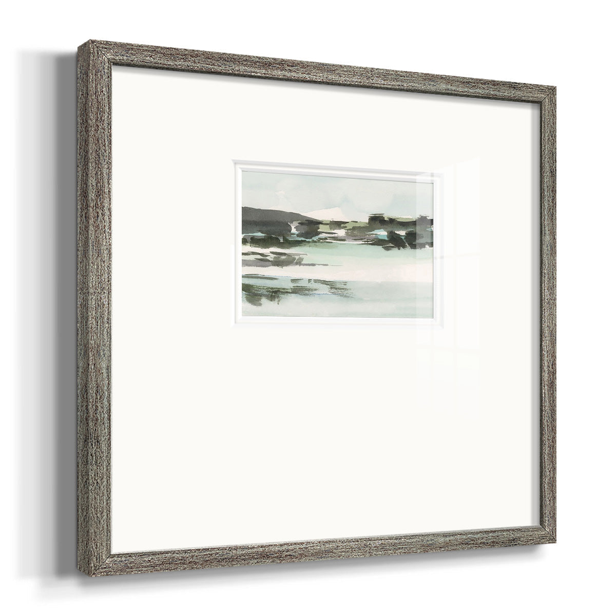 Turquoise Marsh II Premium Framed Print Double Matboard