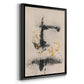 Charcoal Remnants II - Modern Framed Canvas Print