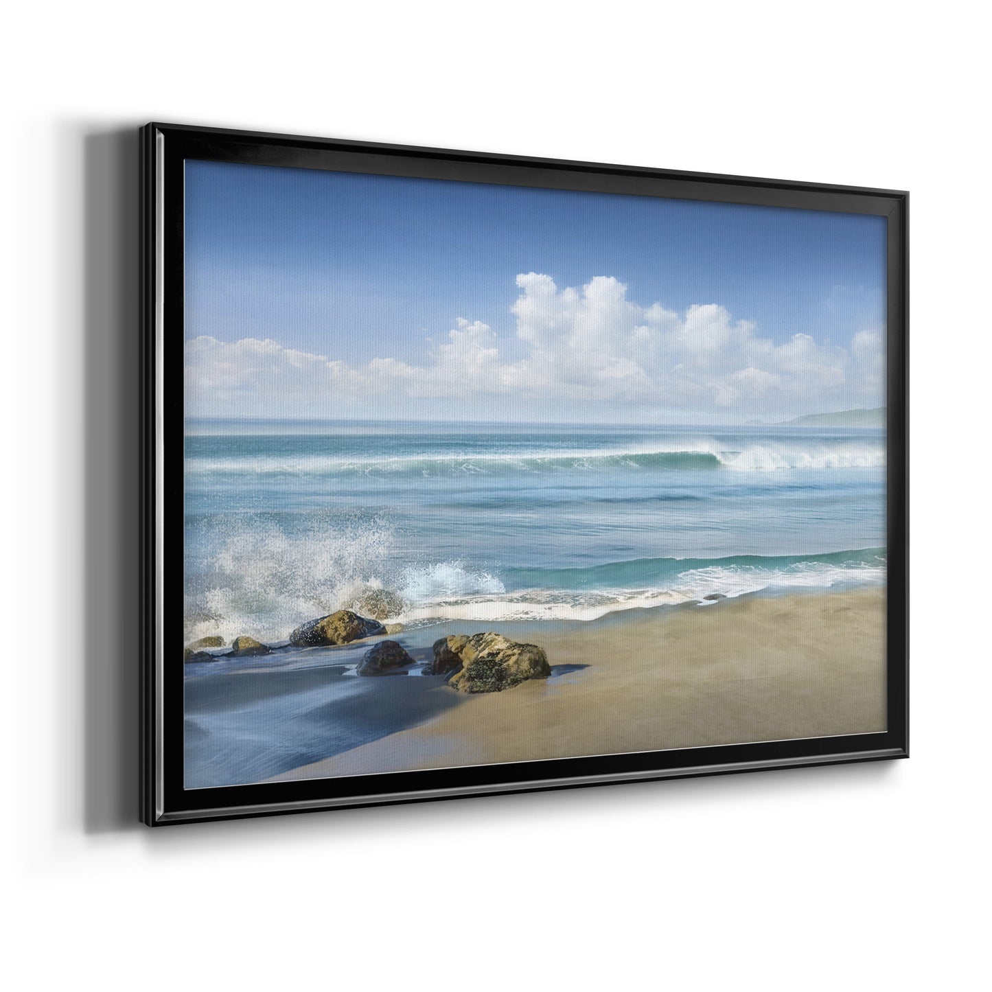 Sweeping Blue Premium Classic Framed Canvas - Ready to Hang