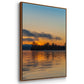 Molten Gold - Floater Framed Canvas Print