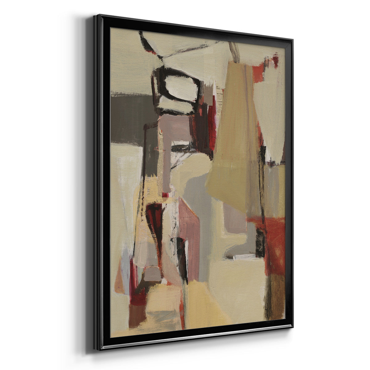 Peaches - Modern Framed Canvas Print