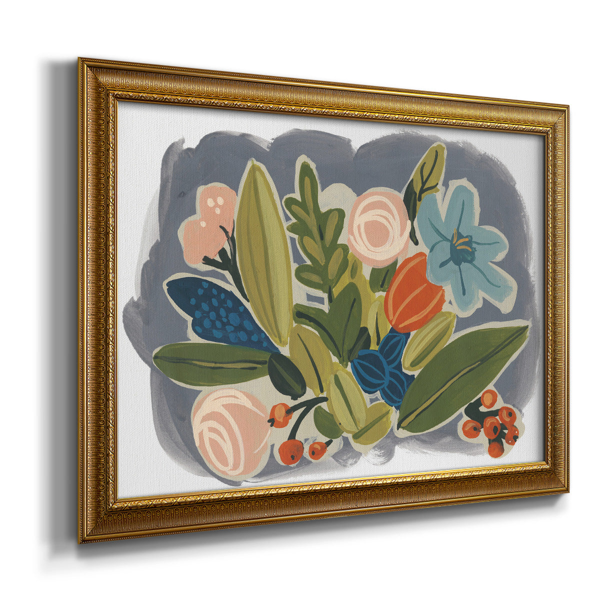 Bright Botany II Premium Framed Canvas- Ready to Hang