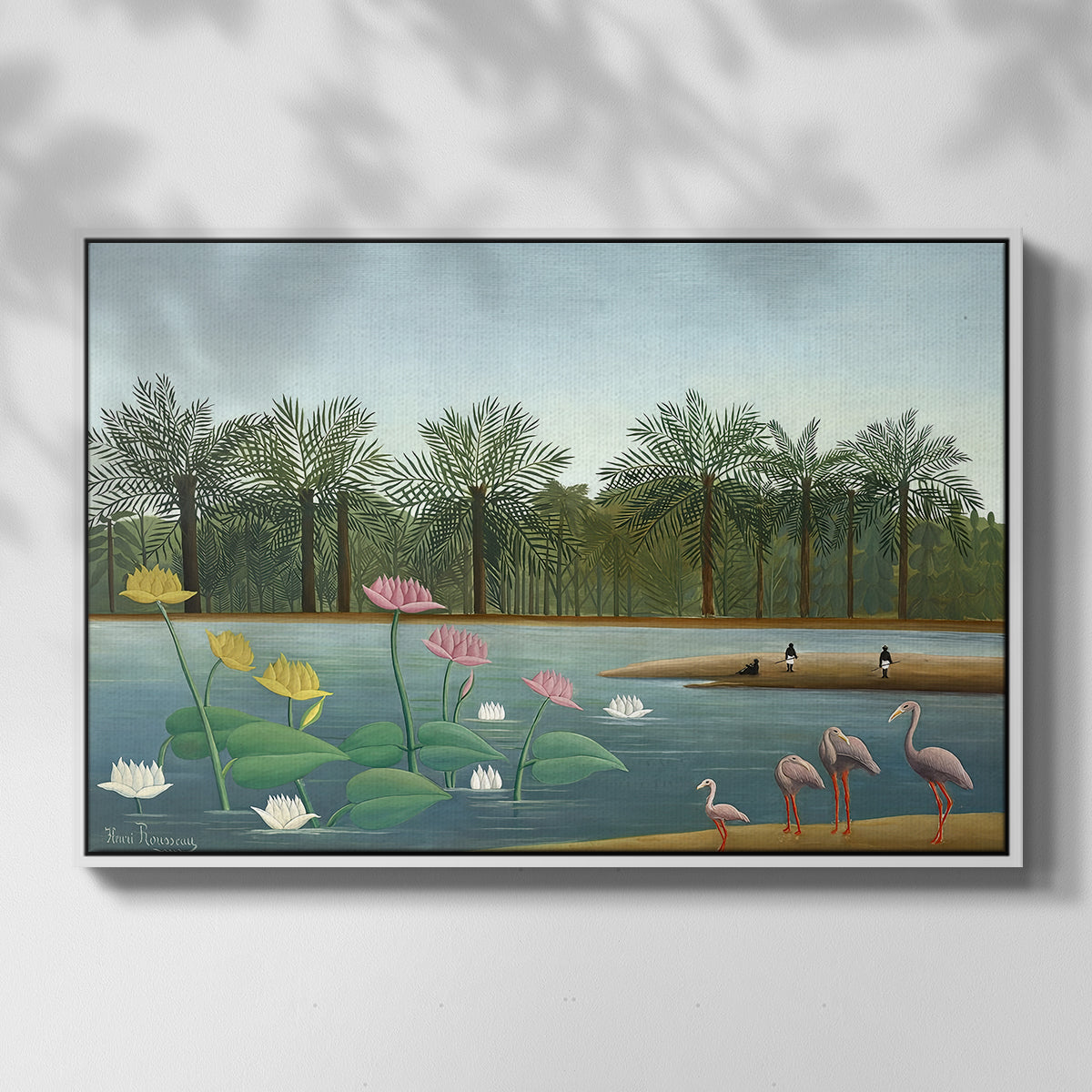 The Flamingoes (Les Flamants), 1907 - Floater Framed Canvas Print