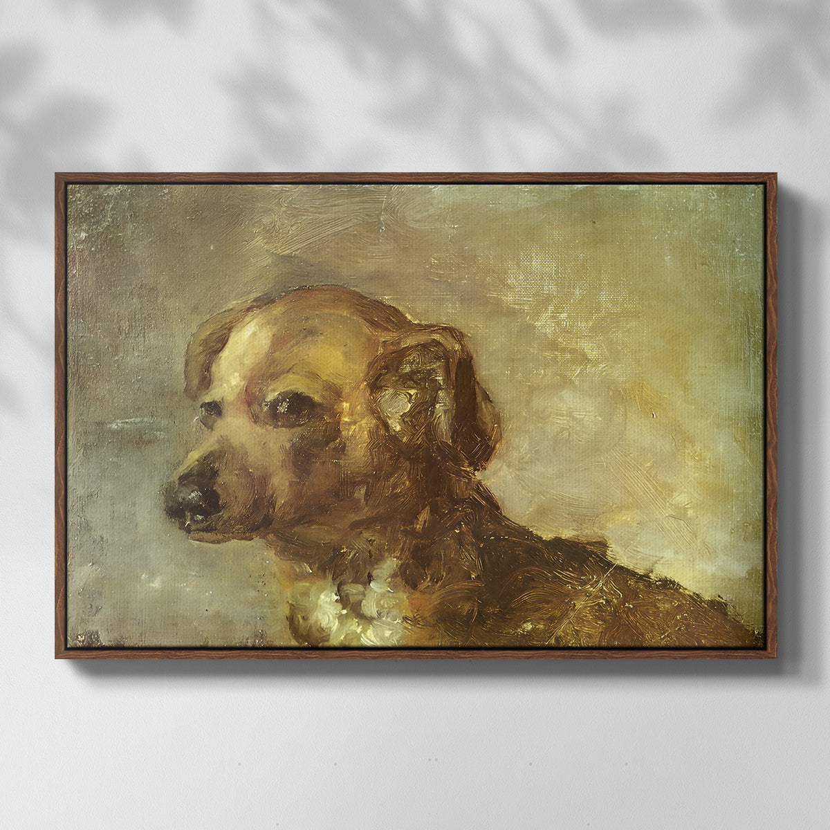 Cliper, the Artist's Dog, 1895 - Floater Framed Canvas Print