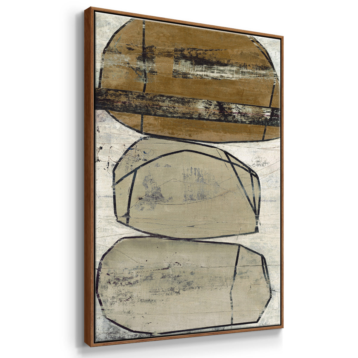 Dim Sum I - Floater Framed Canvas Print