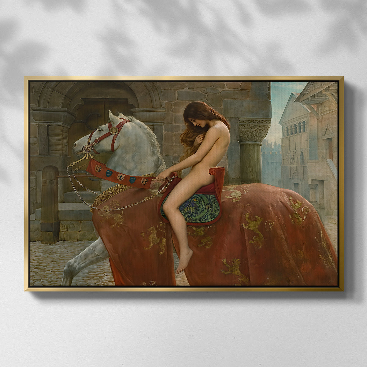 Lady Godiva, 1898 - Floater Framed Canvas Print