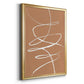 Terracotta Drift II - Modern Framed Canvas Print