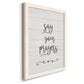 Say Your Prayers - Premium Canvas Framed in Barnwood - Ready to Hang