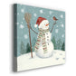 Jolly Snowman I - Canvas Art Print