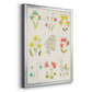 Floral Gatherings Grid - Modern Framed Canvas Print