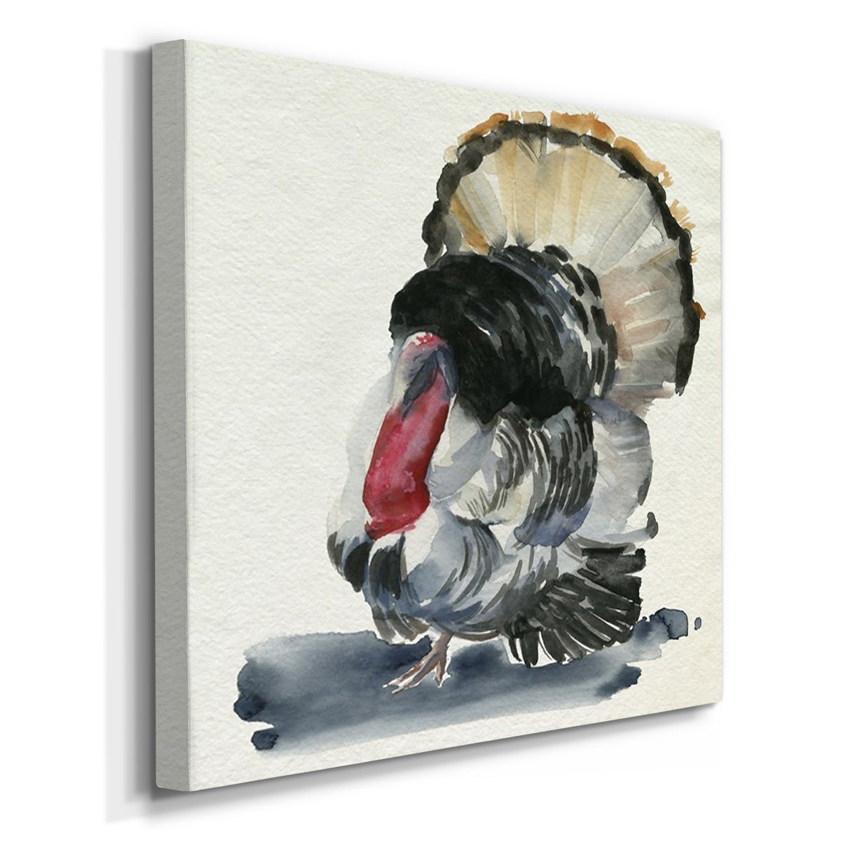 Watercolor Turkey II-Premium Gallery Wrapped Canvas - Ready to Hang