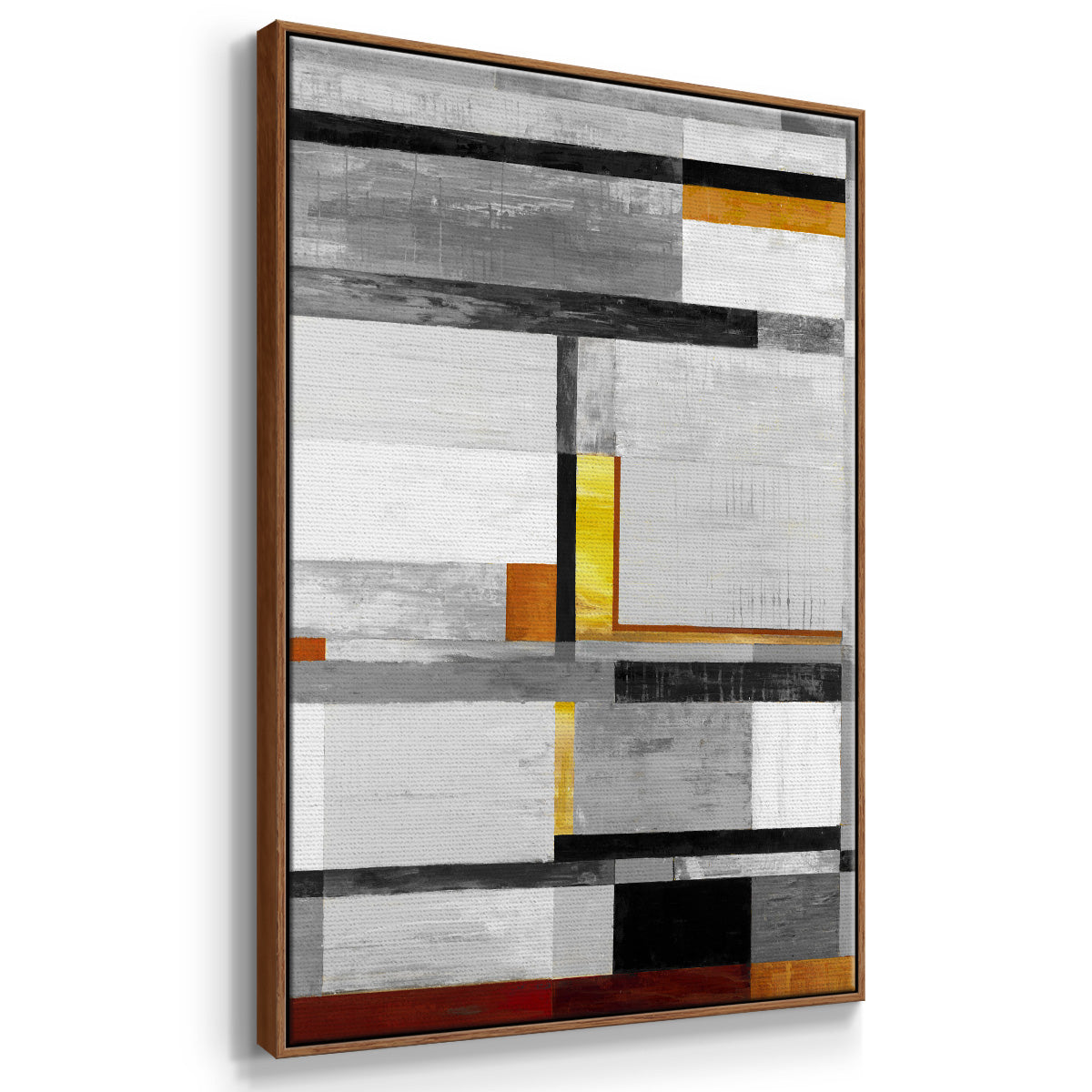 Retro Spectrum V7 - Framed Premium Gallery Wrapped Canvas L Frame - Ready to Hang