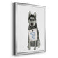 Love and Husky - Modern Framed Canvas Print