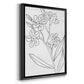 Botanical Sketch II - Modern Framed Canvas Print