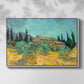 Wooden Sheds Among the Olive Trees and Cypresses, 1889 - Floater Framed Canvas Print