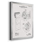 Toilet Paper Patent III - Modern Framed Canvas Print