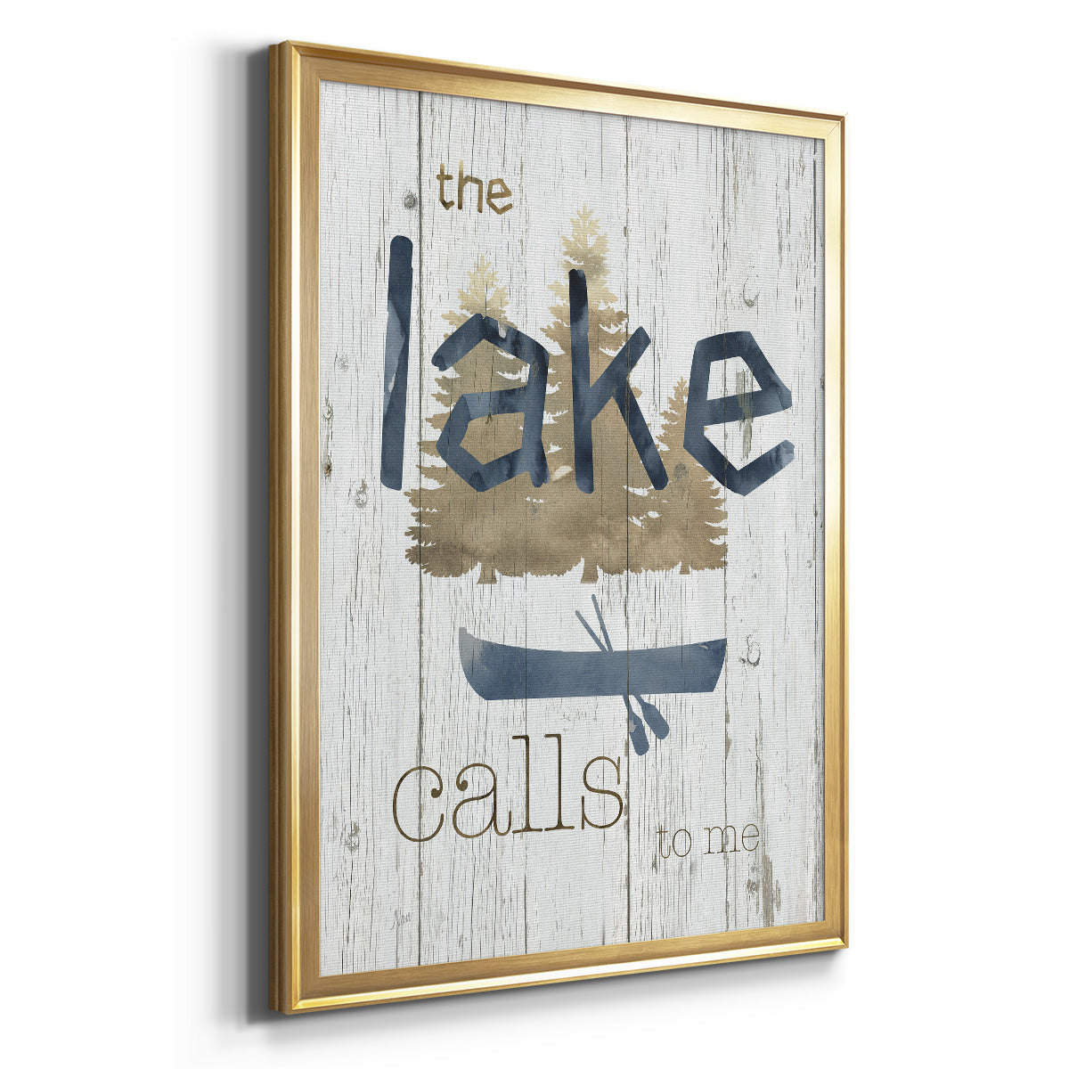 Lake Calls Me - Modern Framed Canvas Print