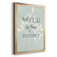 All Things - Modern Framed Canvas Print