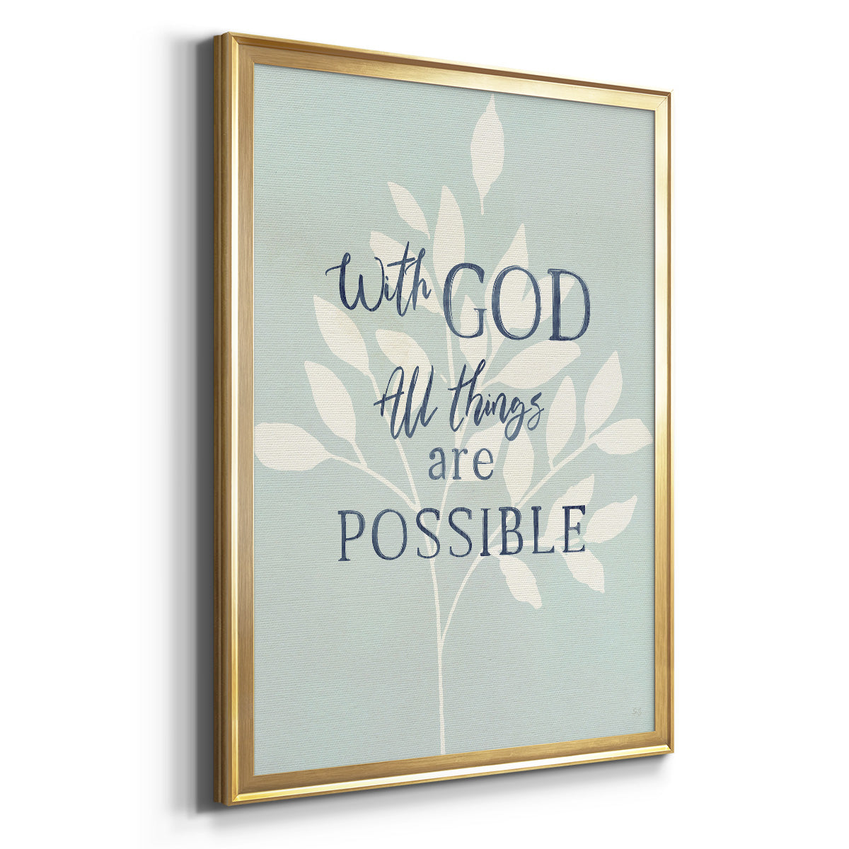 All Things - Modern Framed Canvas Print