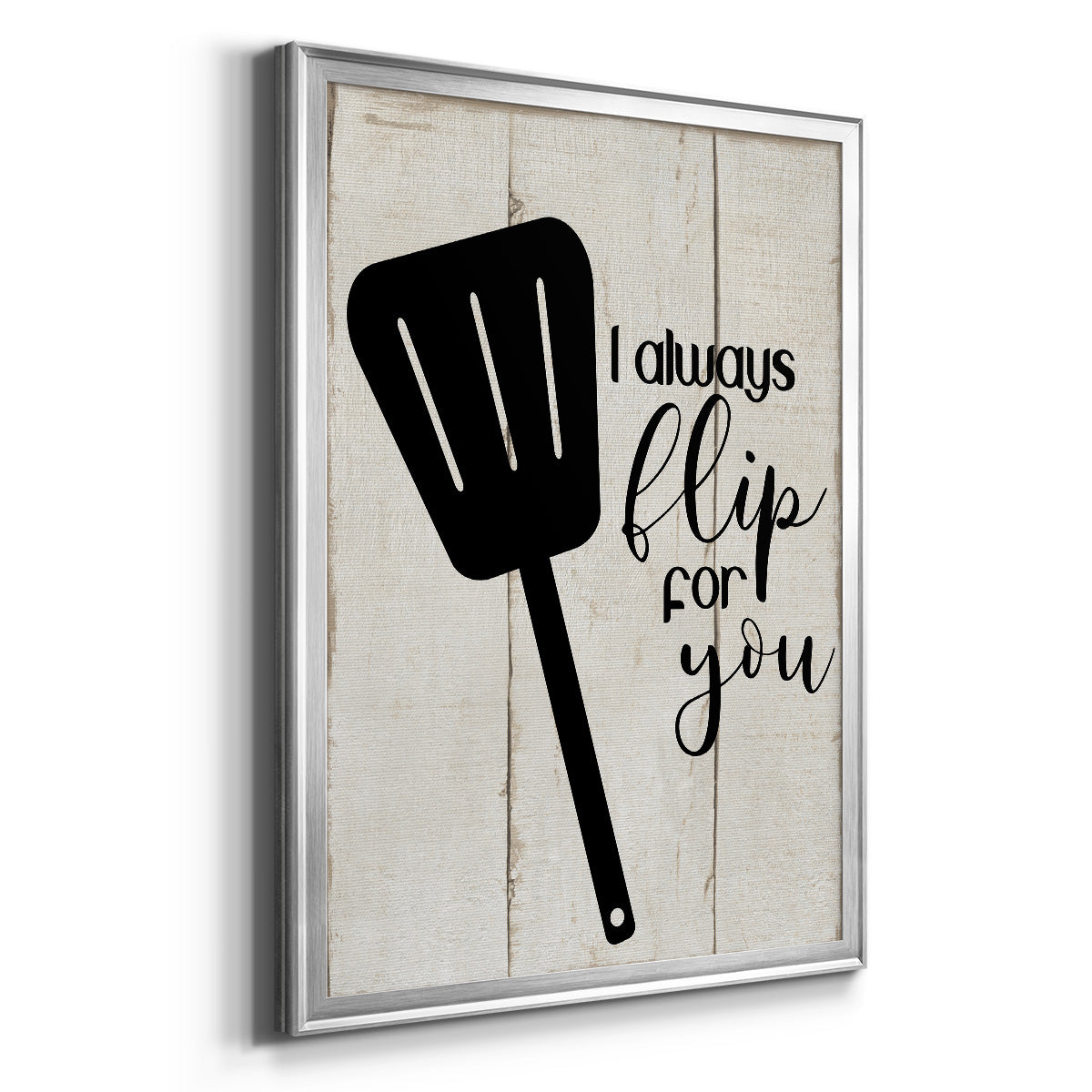 Flip For You - Modern Framed Canvas Print