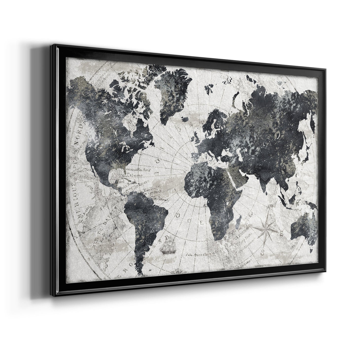 Modern Atlas Premium Classic Framed Canvas - Ready to Hang